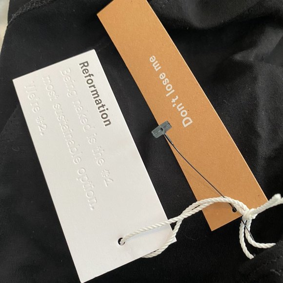 Reformation Venus Bodysuit, Black, M ~NEVER WORN~ - Picture 7 of 7